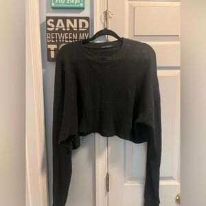 Black Brandy Melville Cropped Sweater